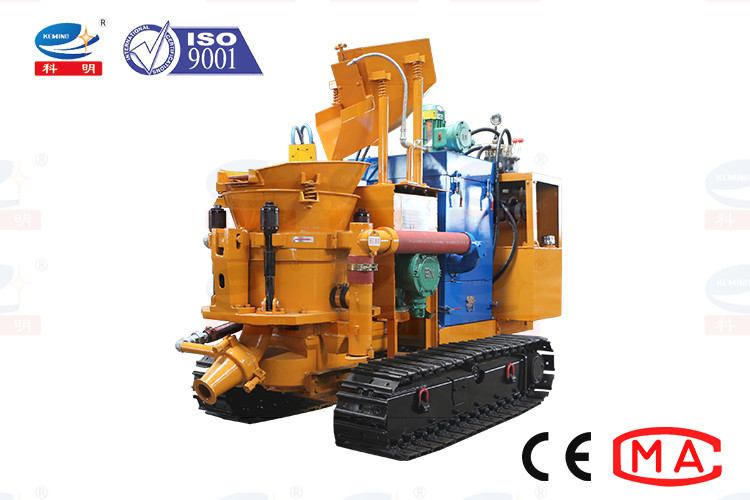 Crawler Type Dedusting Concrete Shotcrete Machine Dry Concrete Spray Machine