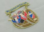 RE-KA-GE 3.5mm Custom Enamel Medal , Zinc Alloy Sports Medals For Kids