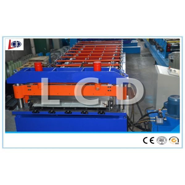 Small Ribs Roof Sandwich Panel Machine Hydraulic Power 3KW With PLC Control
