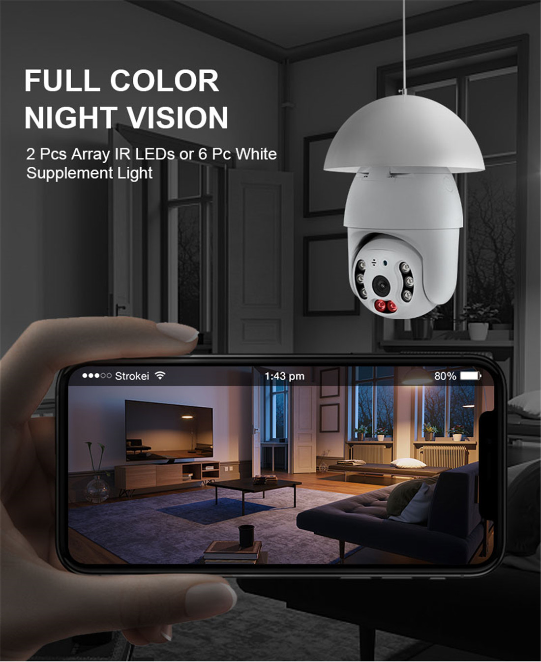 2MP WIFI E27 Lamp Bulb IP Camera Night Vision PTZ Security Camera CCTV Video Surveillance work with Tuya Smart Life_copy