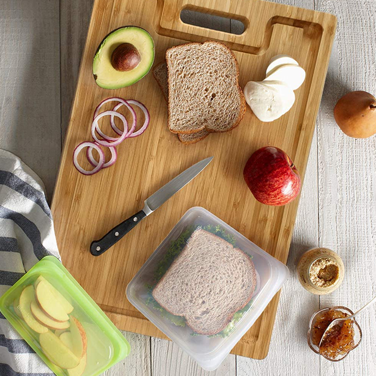 Upgrade Your Kitchen with 43.7x32x1.5cm Bamboo Cutting Board Sustainable and Heavy Duty