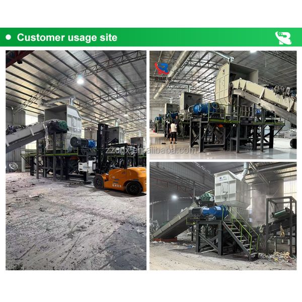 Industrial Double Shaft Shredder Machine for Solid Waste Reduction