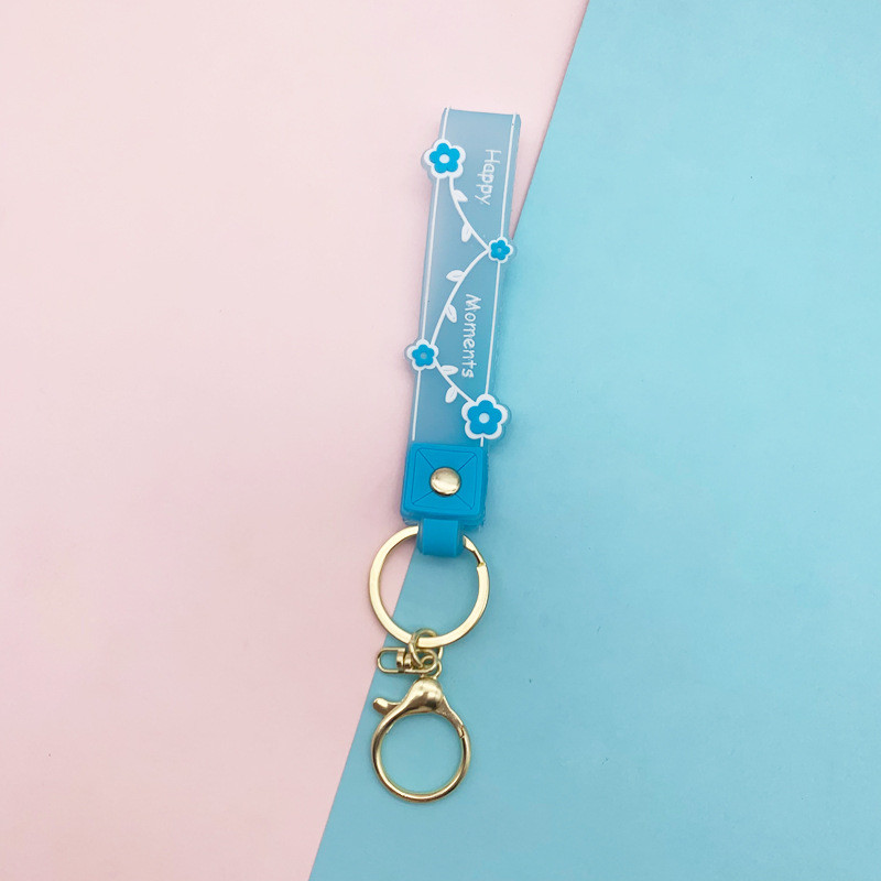 Soft And Bpa Free Silicone Keychain Pendants Wrist Keychain Bracelet Gifts for Girls