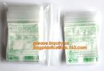 medical packaging plastic sterilized medical k bag, block writable zip lock drug