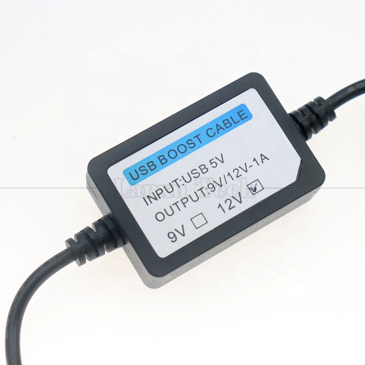 High Quality 5V to 9V 12V 1A USB to DC 5.5x2.1mm Wifi Router Booster Converter Cable