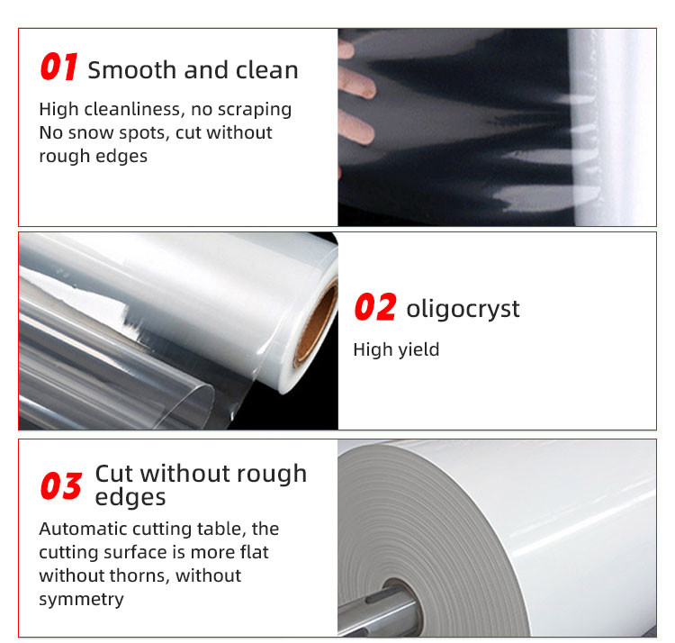 PVDC Soft Plastic Base Web Vacuum Bottom Thermoforming Film Roll For Thermoforming Machine