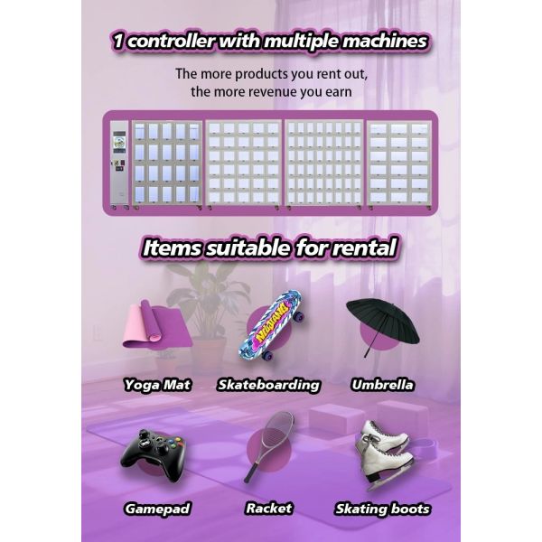 Locker Vending Machine | Yoga Mat & Gym Gear Rental System