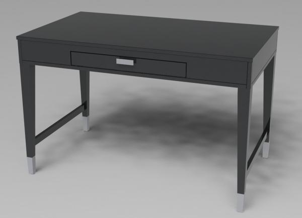 High end 5-star luxury competitive dark finish Wooden writing desk with Metal