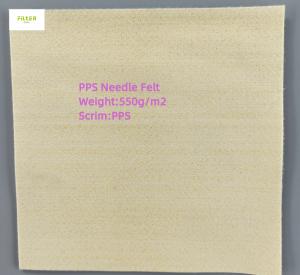 Wholesale 450gsm - 550gsm Industrial Filter Cloth PPS Needle Felt For Filter Bag from china suppliers