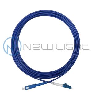 Wholesale SC APC To LC Metal Steel Fiber Optic Anti Rat Simplex Patch Cord from china suppliers
