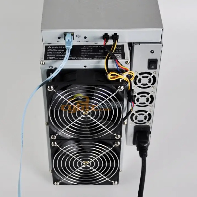 Bitcoin White Sha256 Ethernet Avalon Asic Miner A1246 90th/S 3420w