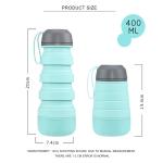 400ML Telescopic Silicone Bottle With Pill Storage Space