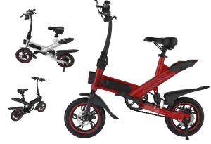Wholesale Multifunctional Portable Electric Bike , Black / Red One Second Folding Bicycle from china suppliers