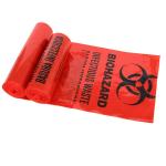 Red 19*23in Autoclavable Biohazard Trash Bag Biodegradable