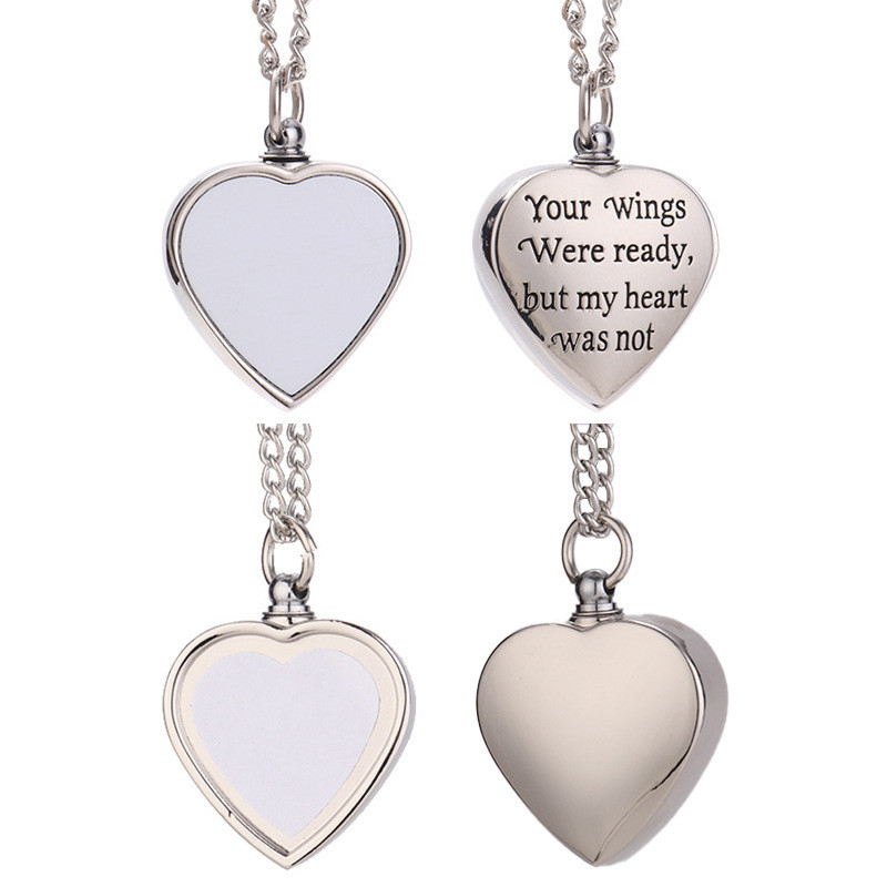 Personalized Sublimation Heart Necklace Blanks For Sublimation Printing