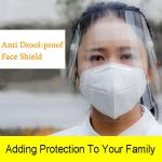 Transparent Protective Face Shield Plastic Anti Fog Saliva Protection Mask