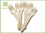 Wooden Biodegradable Disposable Cutlery Forks For Picnic Take out Food
