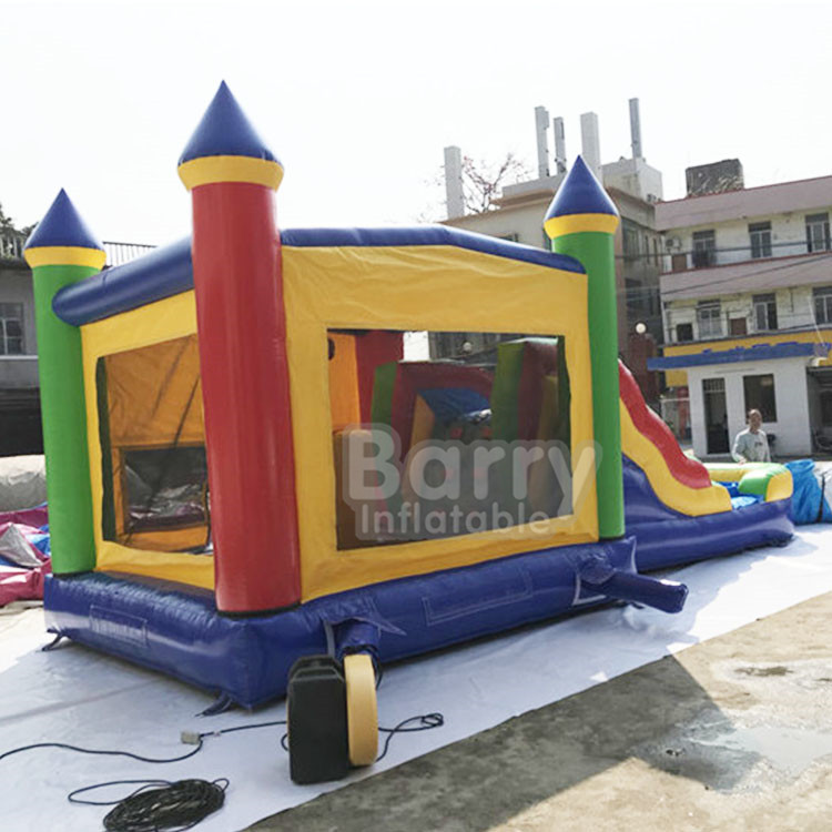 Commercial Grade Outdoor Inflatable Combo Inflatable Bounce House With Slide