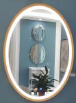 Modern Decoration Oval Backlit Mirror 4200K OEM ODM