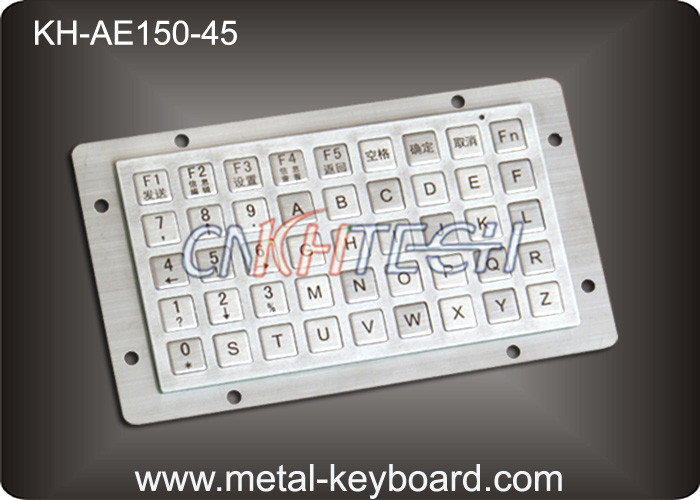 Anti - vanda Keyboard with 45 Keys , Industrial Metal Keyboard