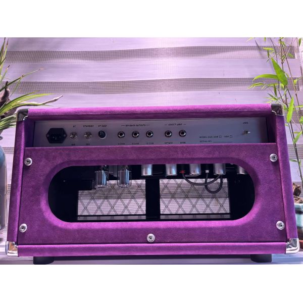 Custom Dumble CLONE Steel String Singer Head 20W 50W 100W with Suede Brown Color, Grand Amplifier SSS Model