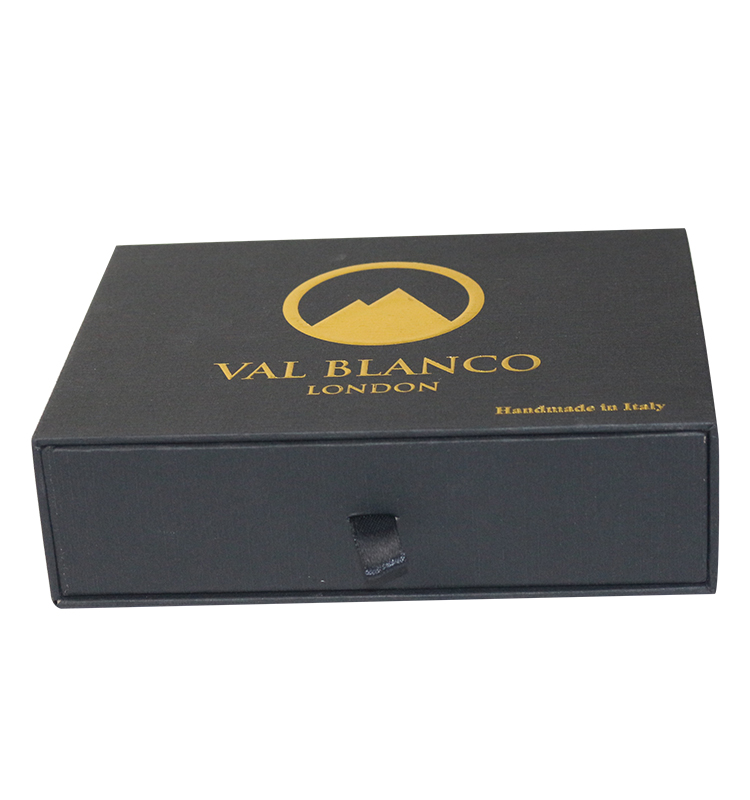 Hot Stamping Gold Foil Paper Sliding Box Red Custom Cardboard Packaging Box