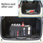 Seat Storage Car Organizer Bags Folding Truck Backseat Handle Strap 62x32x32CM