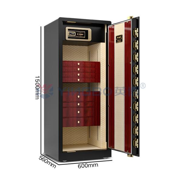 Dual Alarm Luxury Smart High End Jewelry Safe Solid Steel 170kg Watch Safe With