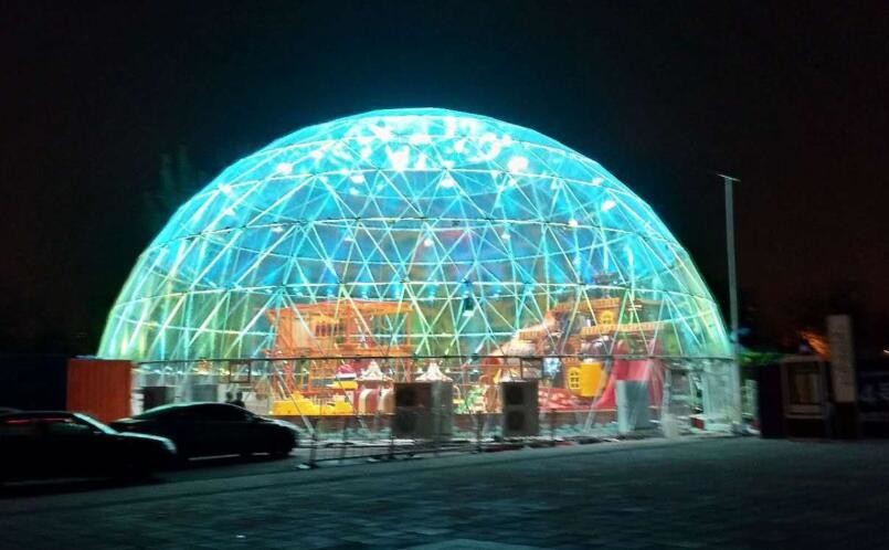 20M PVC Geodesic Dome Strong Structure Steel Party Tent Transparent Wedding Tent
