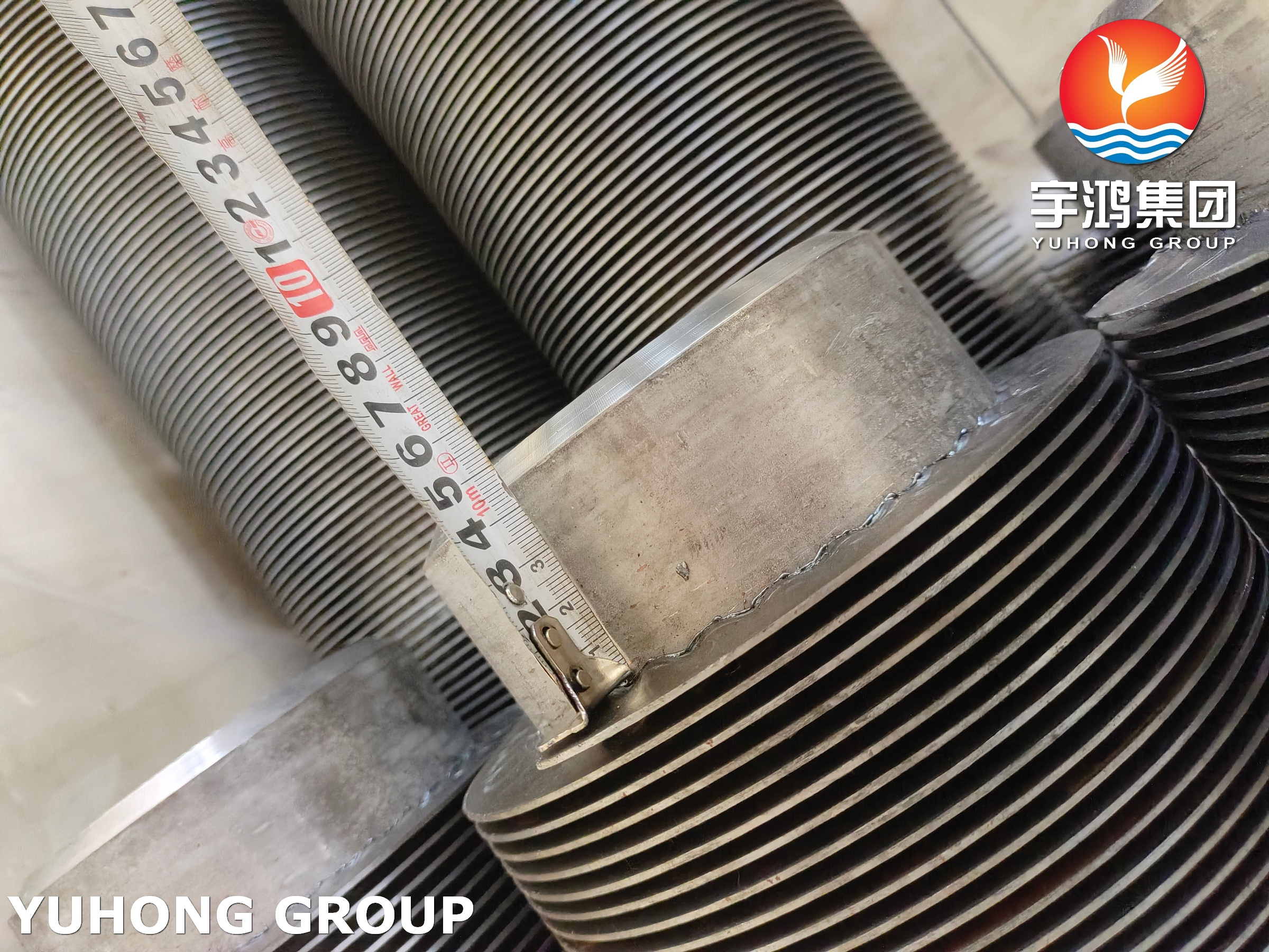 ASTM A213 TP347H HFW Finned Tube with Carbon Steel Solid Fins For Fired Heaters