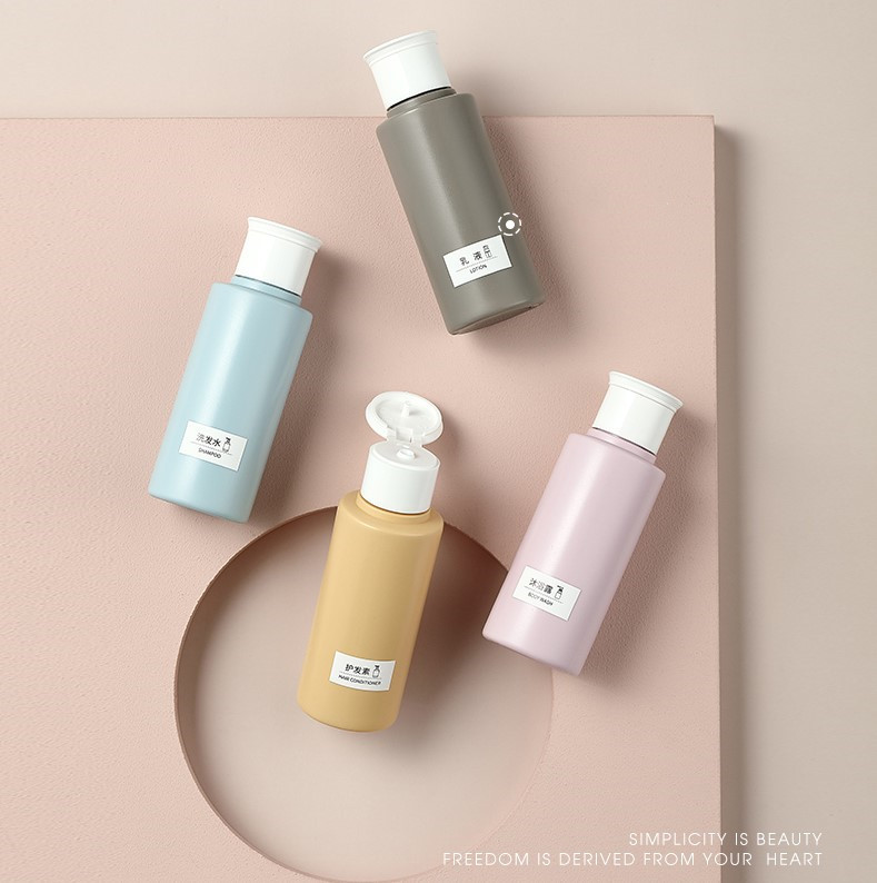 Colorful Empty PET Plastic Drop Bottles 400ml 500ml With Pump