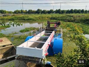 Wholesale Rubbish 14.5m Length Aquatic Weed Harvester With 240L water hyacinth product automatic weed cutter from china suppliers