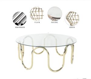 Wholesale european style home goods fancy metal leg coffee table from china suppliers