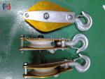 Aluminum Alloy Plate Hoisting Tackle Nylon Sheave 5.7 - 20mm Block And Tackle