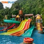 Colorful Family Raft Water Slide ODM Water Amusement Park Equipment