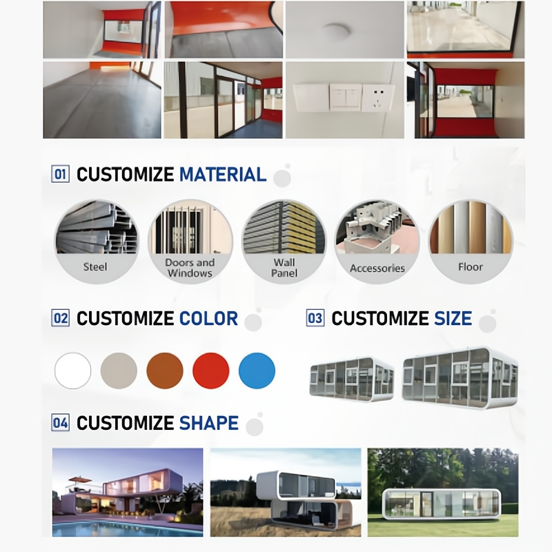 Workshop Warehouse Construction Prefabricated Modular Apple Module Integrated House