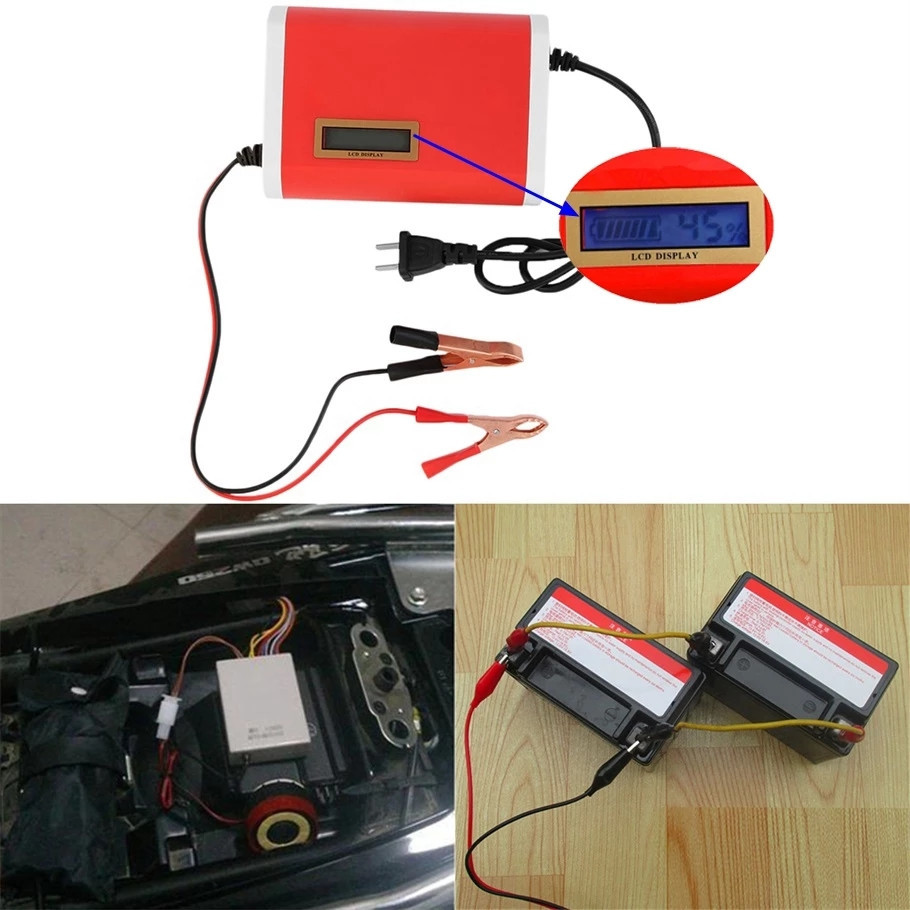 80AH Fast Power Motorcycle Gel Battery Smart Charger Reverse polarity protection