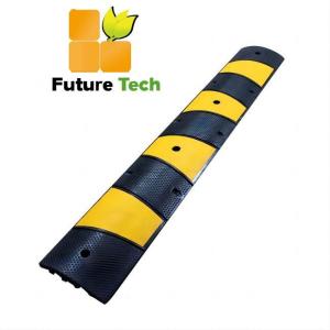 Wholesale 1830x300x58mm Reflective Rubber Speed Hump Heavy Duty Speed Bumps For Traffic Roadway from china suppliers