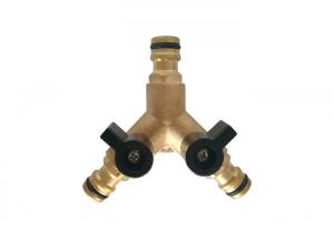 Wholesale Easy Connect Brass Three Way Ball Bibcock Valve Tap with Aluminum Handle from china suppliers