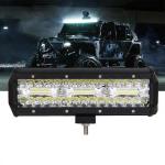 9 Inch 180W Dual Row LED Light Bar White / Amber For Offroad Cars