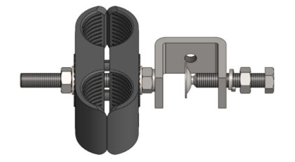 Feeder Cable Clamp, for 7-8 Cable, 2way