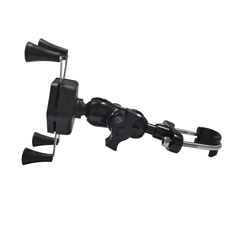X Waterproof Bike Phone Stand , 3.5-6.5'' Metal Motorcycle Phone Mount 0.4kg