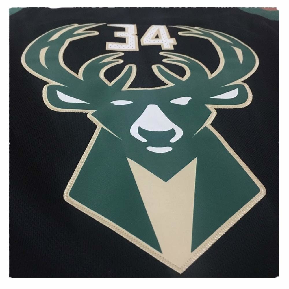 Vivid Image Custom Made Basketball Jerseys Strong Moisture Absorption Milwaukee NO 34