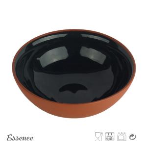 Wholesale Round Ceramic Dinner Bowls / Terracotta Bowl Blue Inside 5 Inch - 7.8 Inch from china suppliers