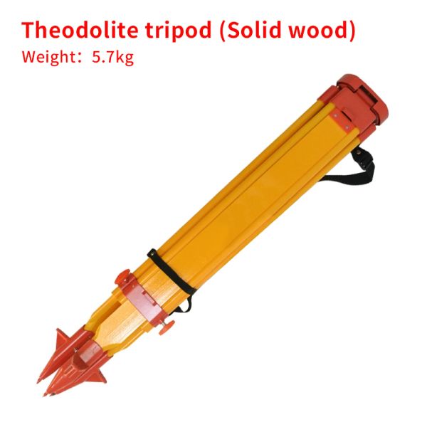 Aluminium alloy solid wood tripod for theodolite and levelling instrument engineering surveying support