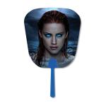 Celebrity Custom 3D Lenticular Printing Hand Fan 0.6mm PET + Paper