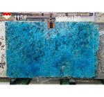 Modern Luxury Fantasy Blue Stone Calcite Marble Dining Table Top with Polished
