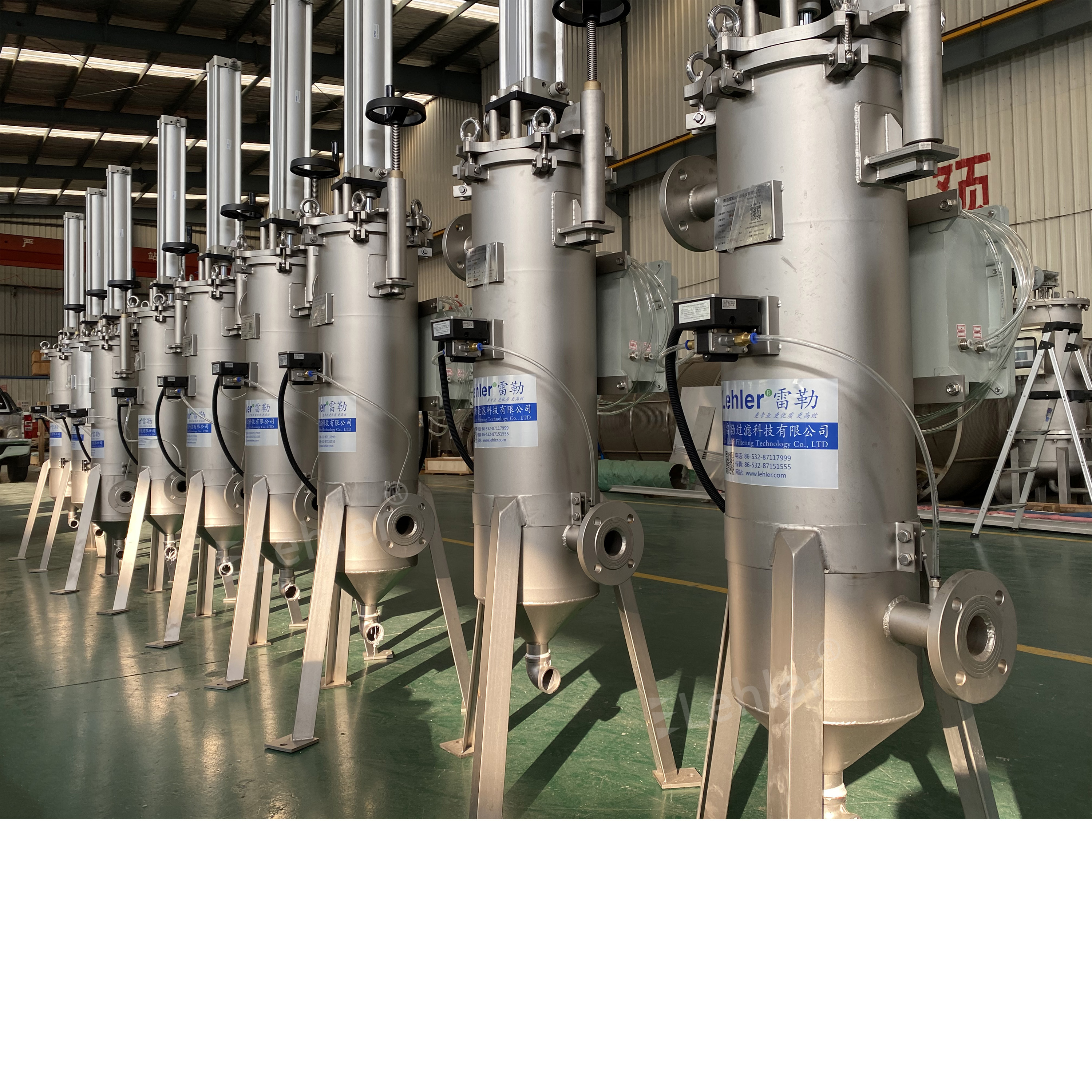High Performance Inner Scraper LFN219 Pneumatic Scraping Self Cleaning Stainless Steel 304 Filter Vessel For Viscous Liquid Filtration