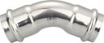 Galvanized Stainless Steel Press Fittings 45 Degree Elbow DVGW V Style