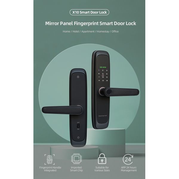 Digital Tuya Glass Door Lock